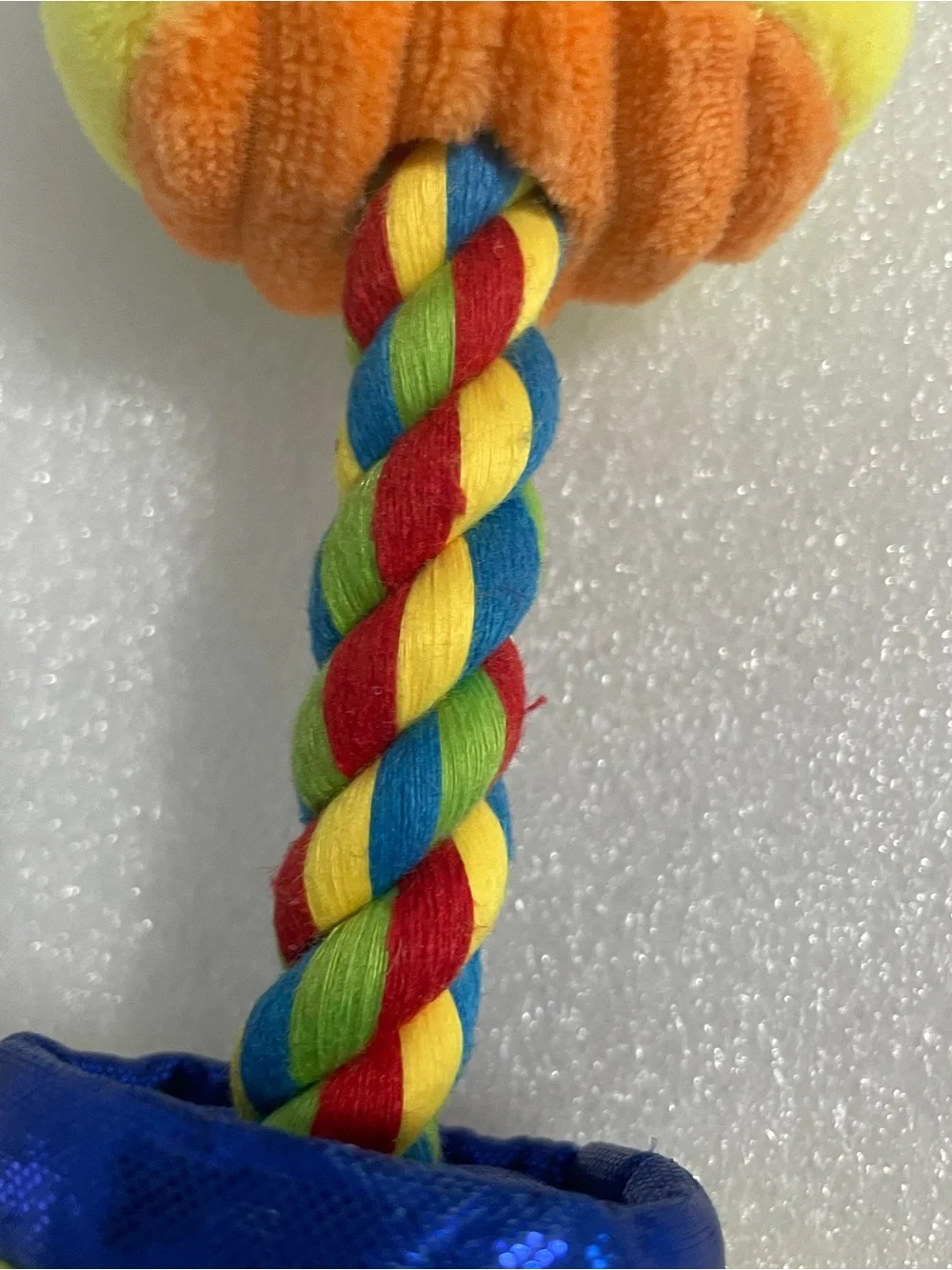 Play-Doh Yellow Plush Rope Dog Toy